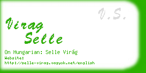 virag selle business card